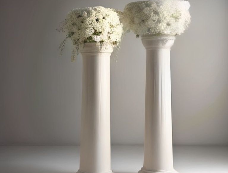 Ivory Plinth Pair